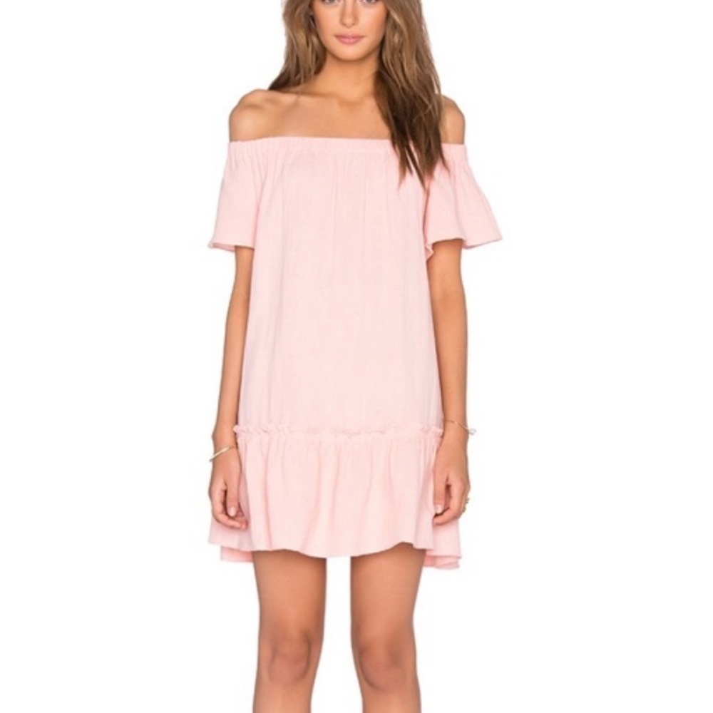 Rebecca Taylor Off the Shoulder Cotton Gauze Dress